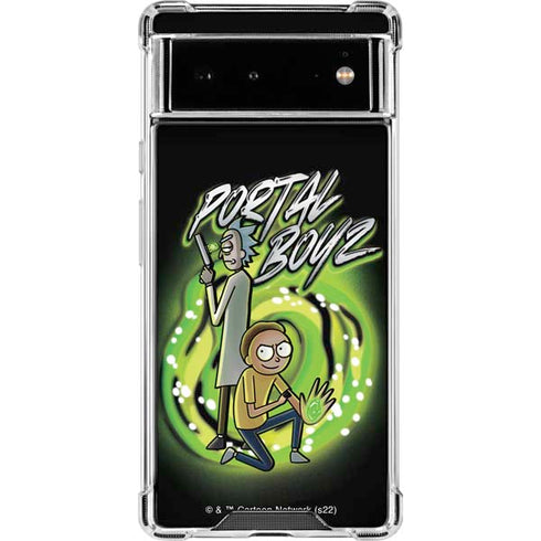 Adult Swim Rick and Morty Portal Boyz Google Pixel 6 Clear Case
